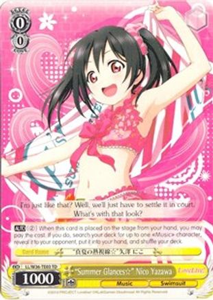 "Summer Glances" Nico Yazawa (LL/W36-TE03 TD) - Love Live! Vol. 2