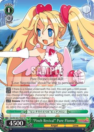 "Pinch Revival" Pure Flonne (DG/EN-S03-TE04 TD) - Disgaea