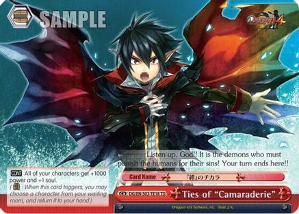 Ties of "Camaraderie" (DG/EN-S03-TE18 TD) - Disgaea