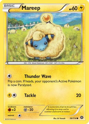 Mareep 038/114  XY  Steam Siege - Common