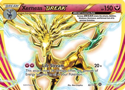 Xerneas BREAK 082/114  - Holofoil XY  Steam Siege - Rare BREAK