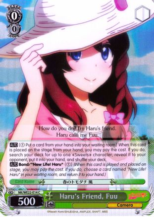 Haru's Friend, Fuu (Parallel Foil) (NK/WE22-E14) - NISEKOI Extra Booster