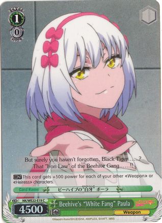 Beehive's "White Fang" Paula (Parallel Foil) (NK/WE22-E19) - NISEKOI Extra Booster