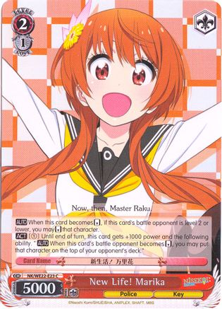 New Life! Marika (Parallel Foil) (NK/WE22-E23) - NISEKOI Extra Booster