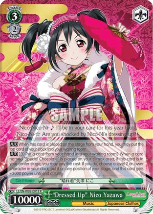 "Dressed Up" Nico Yazawa (LL/EN-W02-E018 R) - Love Live! DX Vol.2