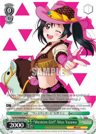 "Western Girl" Nico Yazawa (LL/EN-W02-E036 C) - Love Live! DX Vol.2