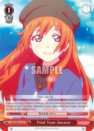 Find Your Answer (LL/EN-W02-E110 C) - Love Live! DX Vol.2