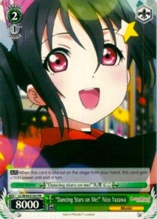 "Dancing Stars on Me!" Nico Yazawa (LL/W34-E103 PR) - Love Live! Vol. 2