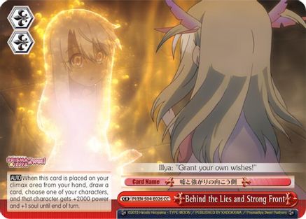 Behind the Lies and Strong Front (PI/EN-S04-E026 CC) - Fate/kaleid liner PRISMA ILLYA DX