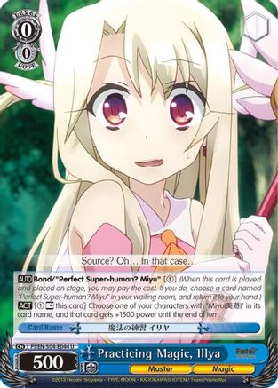 Practicing Magic, Illya (PI/EN-S04-E044 U) - Fate/kaleid liner PRISMA ILLYA DX