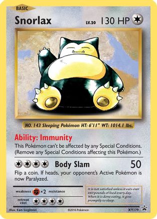 Snorlax XY179  - Holofoil XY Promos - Promo