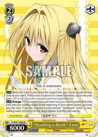 "Reading a Book" Yami (TL/W37-TE08 TD) - To Loveru Darkness 2nd