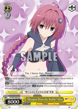 "Weapon Born for Battle" Mea (TL/W37-E013 U) - To Loveru Darkness 2nd