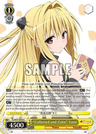 "Collected and Calm" Yami (TL/W37-E018 C) - To Loveru Darkness 2nd