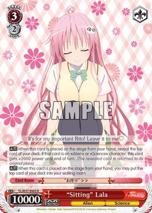 "Sitting" Lala (TL/W37-E063 R) - To Loveru Darkness 2nd