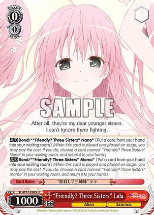 "Friendly? Three Sisters" Lala (TL/W37-E065 U) - To Loveru Darkness 2nd