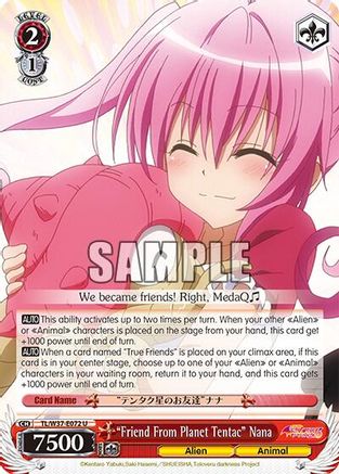 "Friend From Planet Tentac" Nana (TL/W37-E072 U) - To Loveru Darkness 2nd