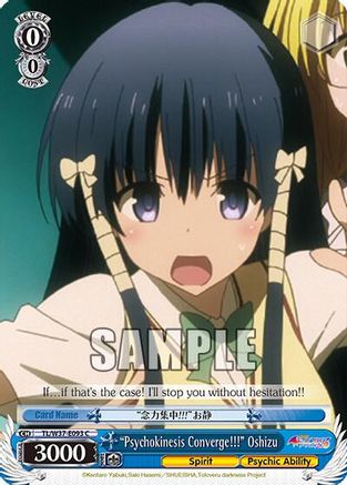 "Psychokinesis Converge!!!" Oshizu (TL/W37-E093 C) - To Loveru Darkness 2nd