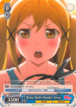 Raise Both Hands! Arisa (BD/W47-TE15 TD) - BanG Dream!