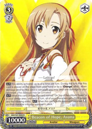 Beacon of Hope, Asuna (SAO/S47-E004 R) - Sword Art Online Re: Edit