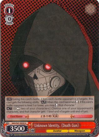 Unknown Identity, Death Gun (SAO/S47-E059 U) - Sword Art Online Re: Edit