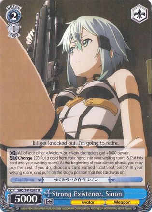 Strong Existence, Sinon (SAO/S47-E086 U) - Sword Art Online Re: Edit