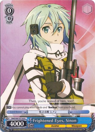 Frightened Eyes, Sinon (SAO/S47-E116 U) - Sword Art Online Re: Edit