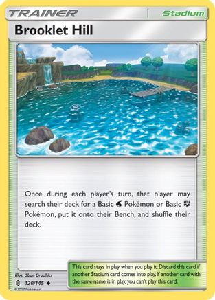 Brooklet Hill 120/145  - Reverse Holofoil SM  Guardians Rising - Uncommon