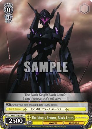 King's Return, Black Lotus (AW/S18-E018 C) - Accel World