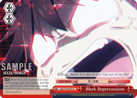 Black Repercussions (AW/S18-E079 CC) - Accel World
