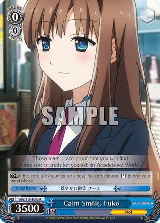 Calm Smile, Fuko (AW/S18-E083 R) - Accel World