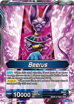 Beerus // Beerus, God of Destruction (BT1-029) - Galactic Battle