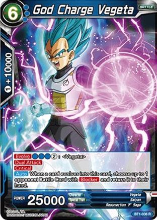 God Charge Vegeta (BT1-036) - Galactic Battle