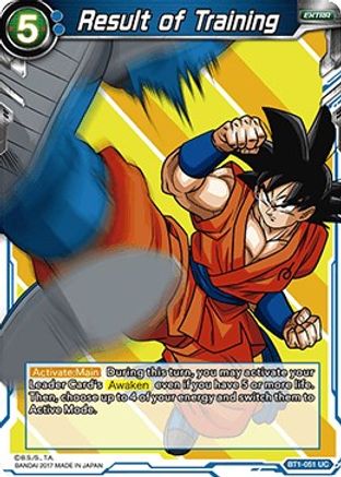 Result of Training (BT1-051) - Galactic Battle