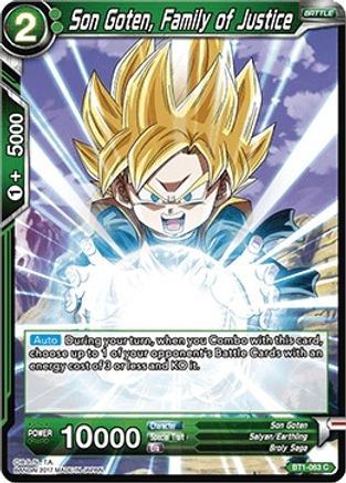 Son Goten, Family of Justice (BT1-063) - Galactic Battle
