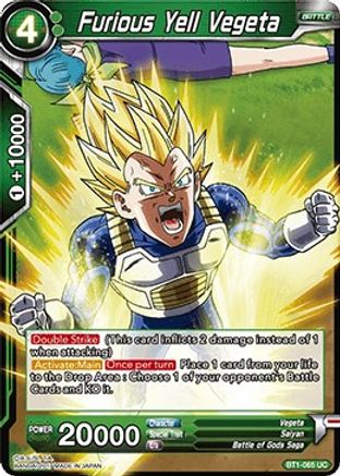 Furious Yell Vegeta (BT1-065) - Galactic Battle