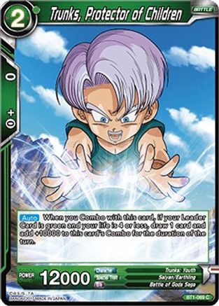 Trunks, Protector of Children (BT1-069) - Galactic Battle