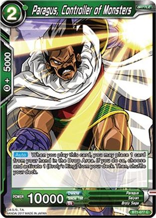 Paragus, Controller of Monsters (BT1-077) - Galactic Battle