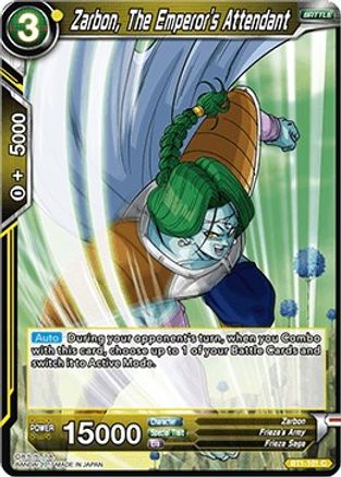 Zarbon, The Emperor's Attendant (2017) (BT1-101) - Galactic Battle Foil