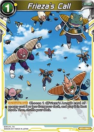 Frieza's Call (2017) (BT1-109) - Galactic Battle Foil