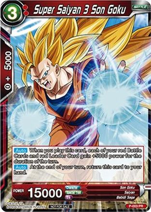 Super Saiyan 3 Son Goku (Foil Version) (P-003) - Promotion Cards
