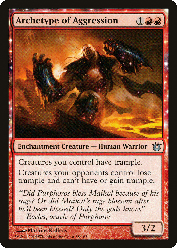 Archetype of Aggression (BNG-088) - Born of the Gods: (enchantment)
