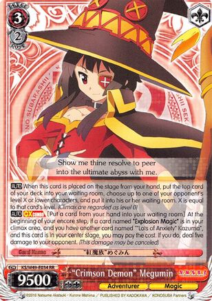 "Crimson Demon" Megumin (KS/W49-E034 RR) - KonoSuba
