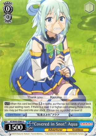 "Covered in Snot" Aqua (KS/W49-E080 U) - KonoSuba