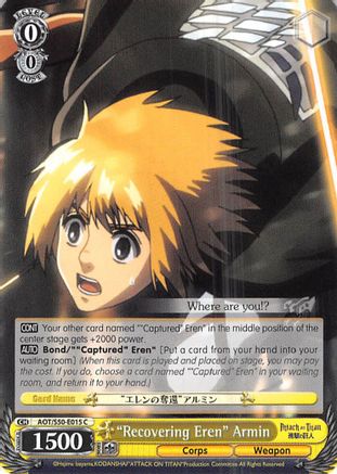"Recovering Eren" Armin (AOT/S50-E015 C) - Attack on Titan Vol. 2