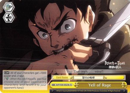 Yell of Rage (B) (AOT/S50-E023b CC) - Attack on Titan Vol. 2
