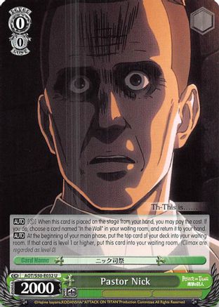Pastor Nick (AOT/S50-E032 U) - Attack on Titan Vol. 2