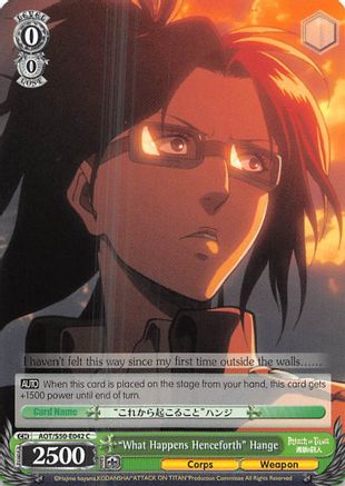 "What Happens Henceforth" Hange (AOT/S50-E042 C) - Attack on Titan Vol. 2