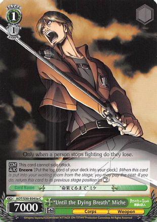 "Until the Dying Breath" Miche (A) (AOT/S50-E045a C) - Attack on Titan Vol. 2