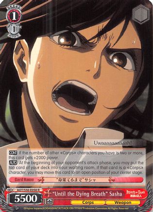 "Until the Dying Breath" Sasha (AOT/S50-E058 R) - Attack on Titan Vol. 2
